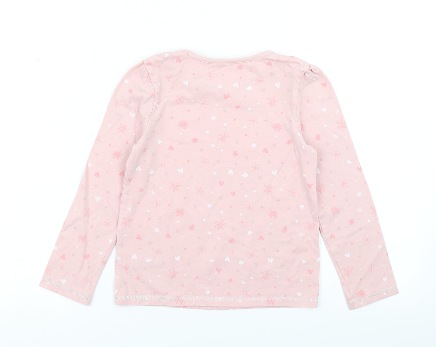 George Girls Pink   Basic T-Shirt Size 5-6 Years