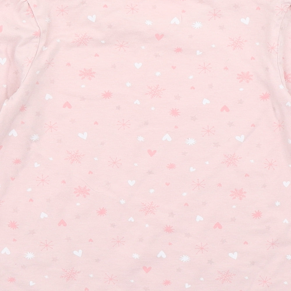 George Girls Pink   Basic T-Shirt Size 5-6 Years