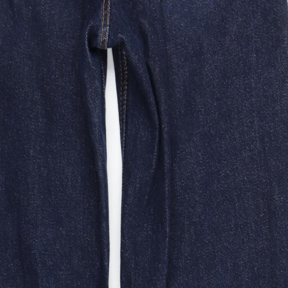 STR Womens Blue  Denim Wide-Leg Jeans Size 8 L30 in
