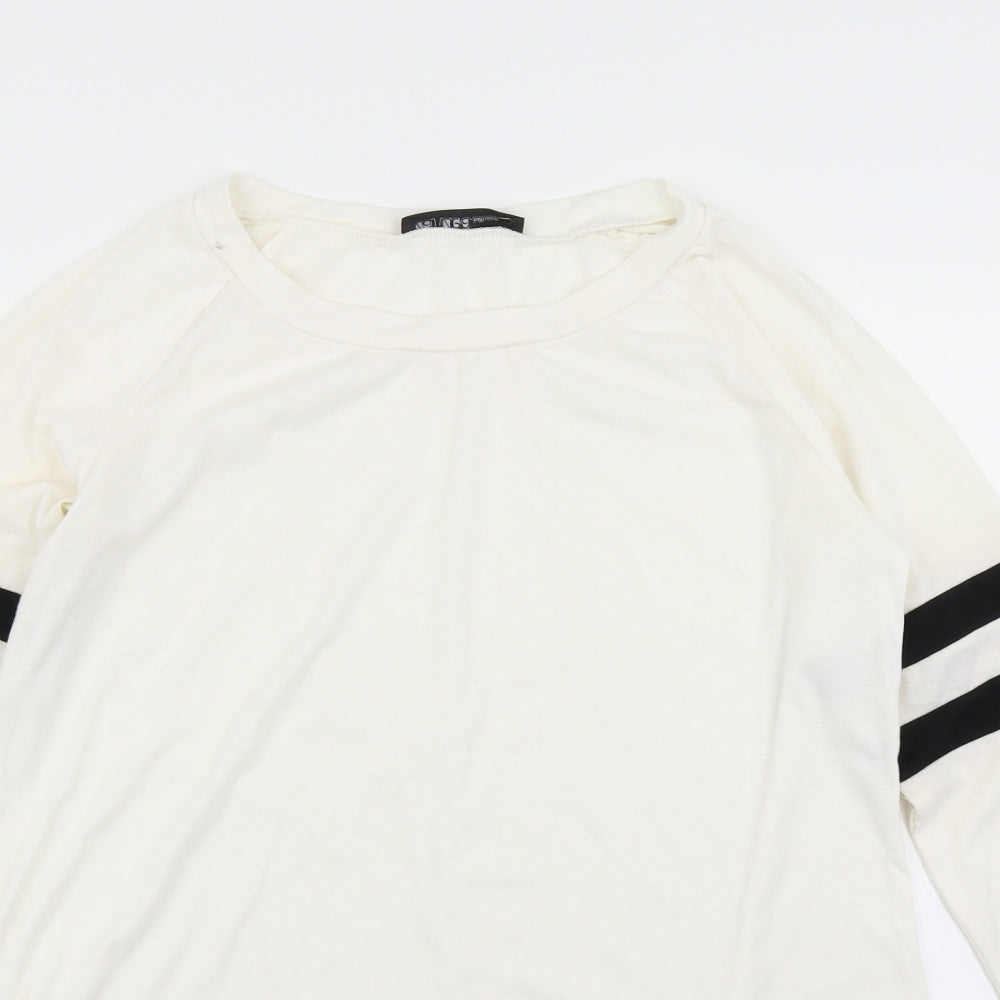 Zanzea Mens White    T-Shirt Size M