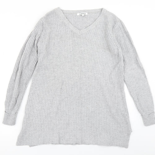 Glamorous Womens Grey  Knit Pullover Jumper Size S