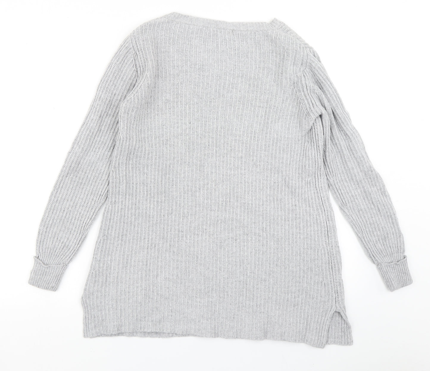 Glamorous Womens Grey  Knit Pullover Jumper Size S