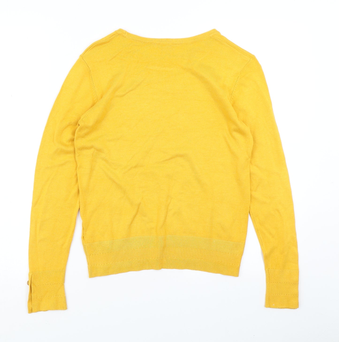 Dorothy Perkins Womens Yellow  Knit Pullover Jumper Size 6