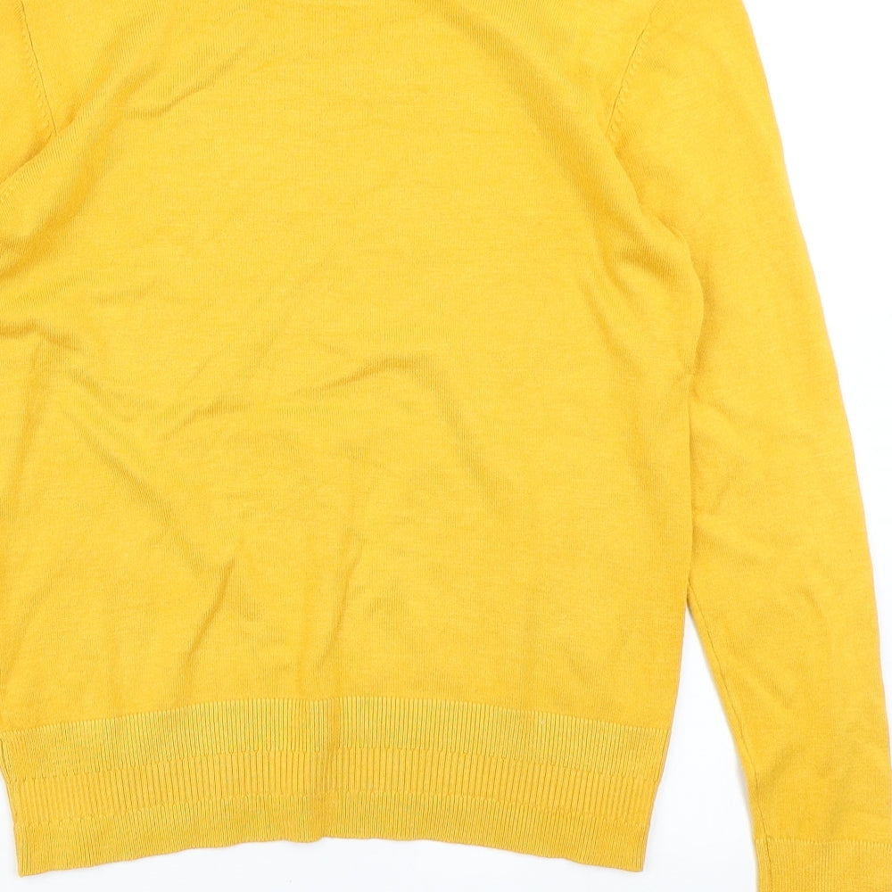 Dorothy Perkins Womens Yellow  Knit Pullover Jumper Size 6