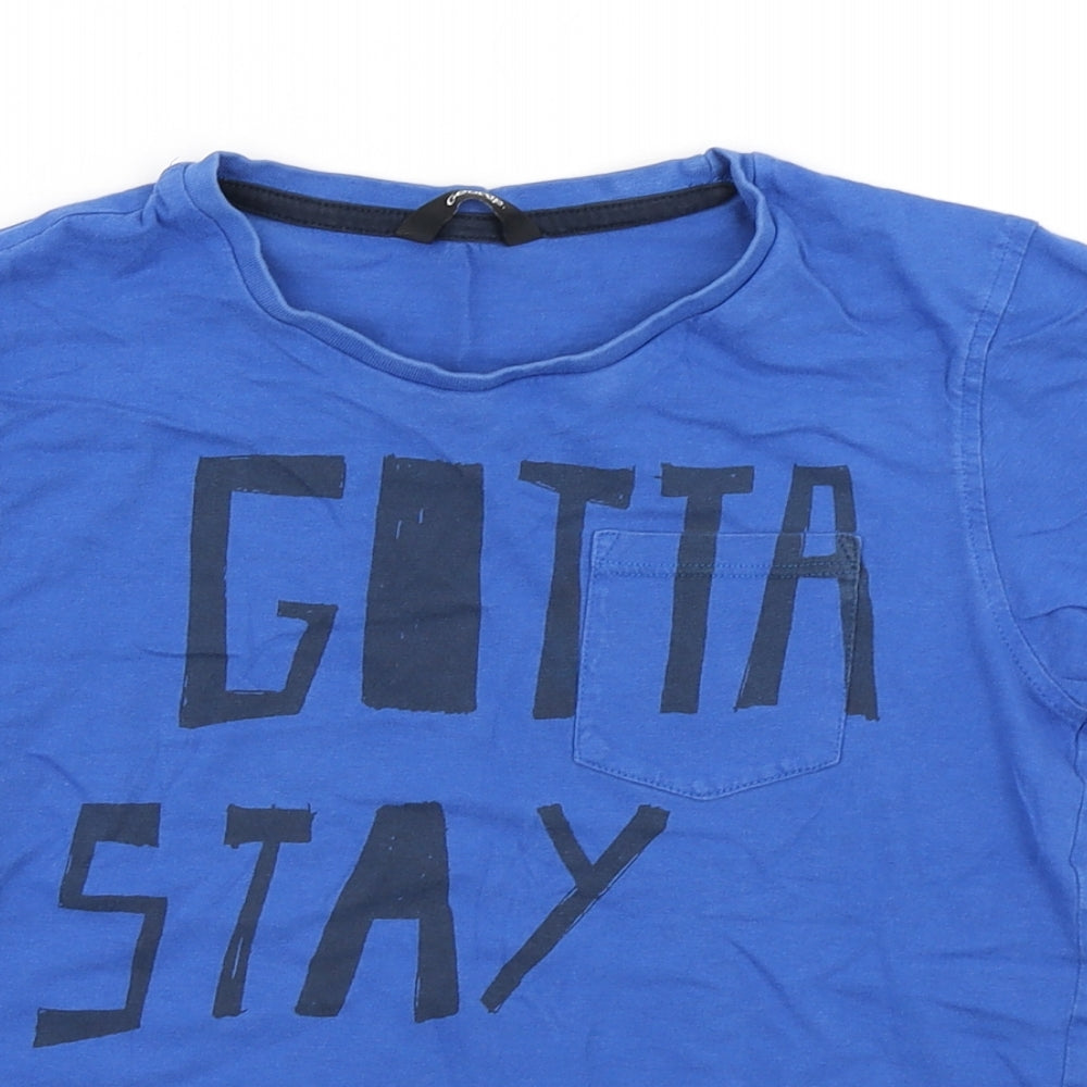 George Boys Blue   Basic T-Shirt Size 10-11 Years