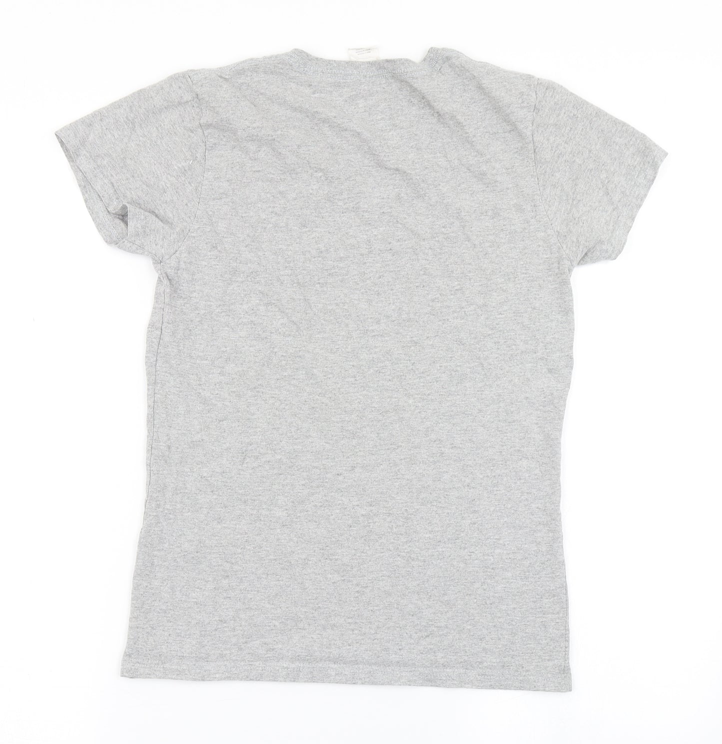 Gildan Womens Grey   Basic T-Shirt Size S  - Christmas llama t shirt
