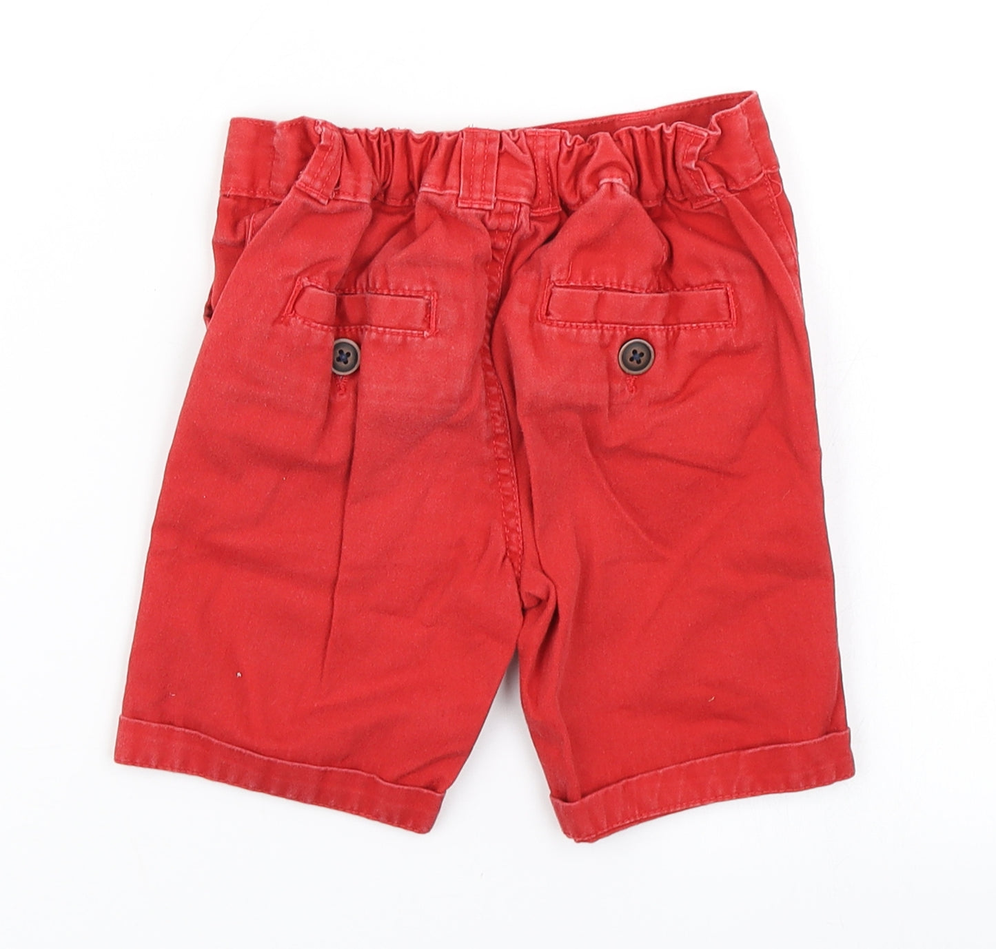 George Boys Red   Chino Shorts Size 2-3 Years