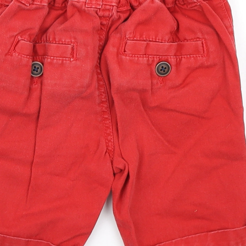 George Boys Red   Chino Shorts Size 2-3 Years