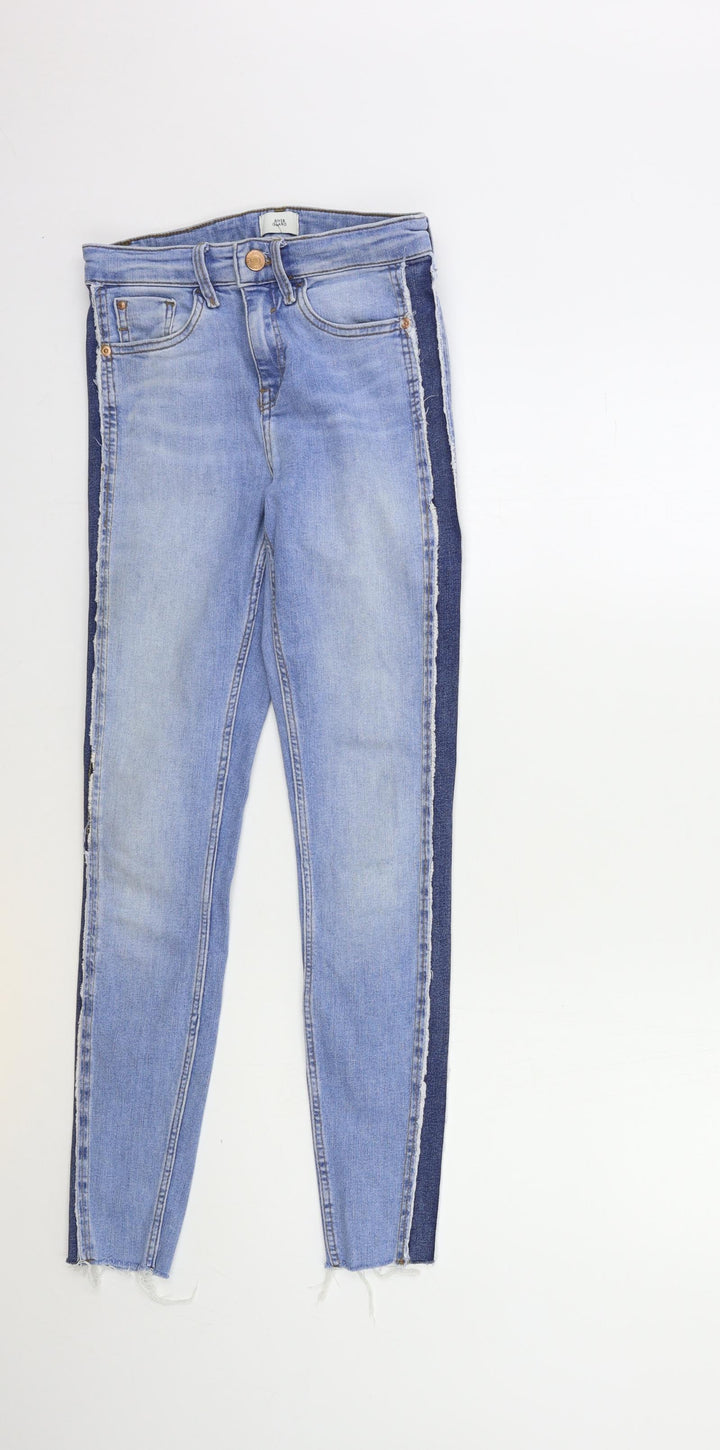 RIVER IS Womens Blue  Denim Skinny Jeans Size 6 L28 in