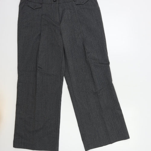 WOMEN ONLY Womens Grey   Trousers  Size 14 L28 in