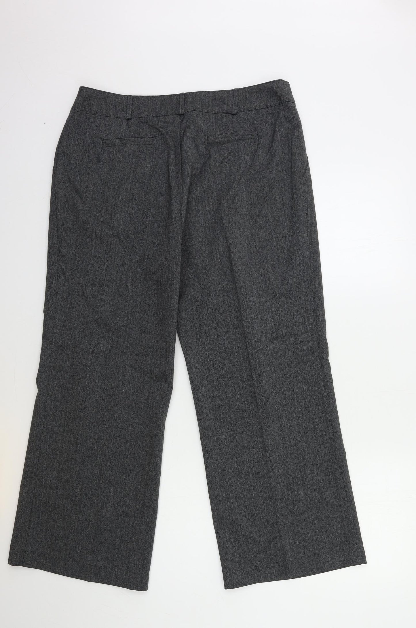 WOMEN ONLY Womens Grey   Trousers  Size 14 L28 in