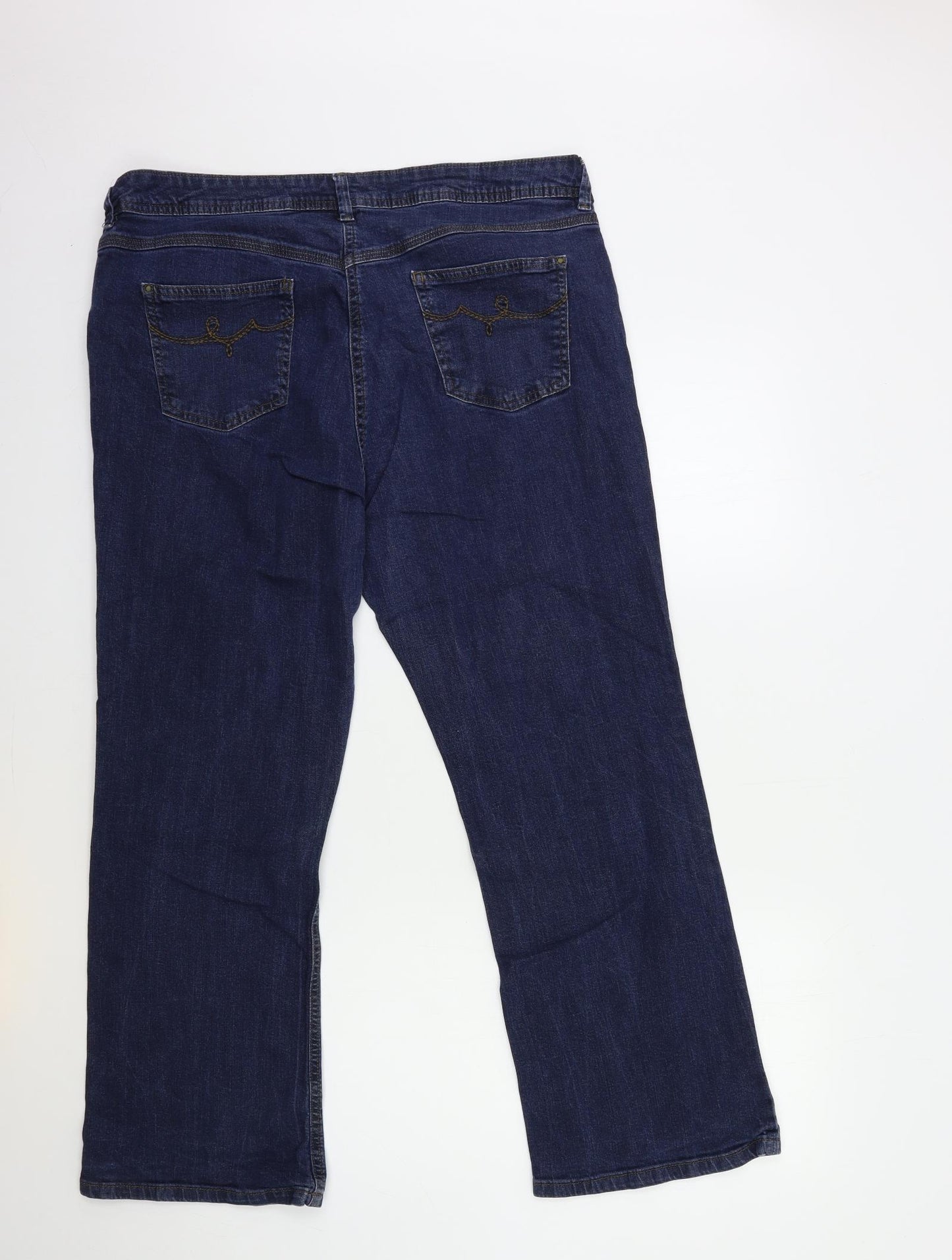 TU Womens Blue  Denim Bootcut Jeans Size 20 L28 in