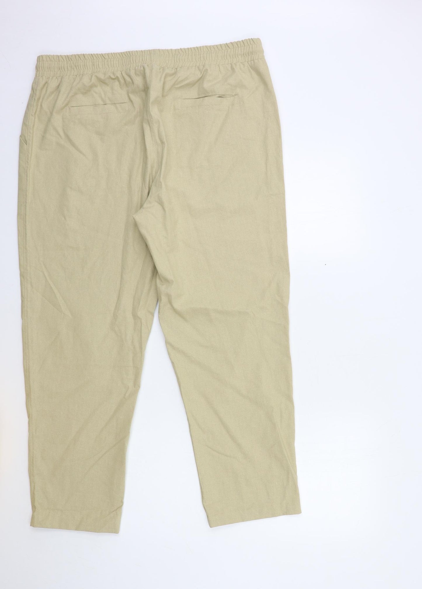 skyoria Womens Beige   Trousers  Size 2XL L28 in