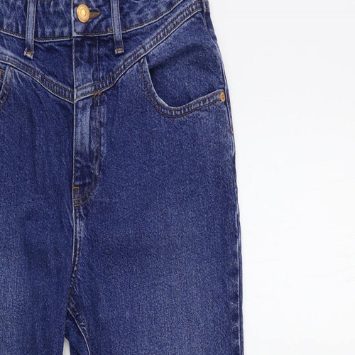 River Island Womens Blue  Denim Mom Jeans Size 12 L26 in