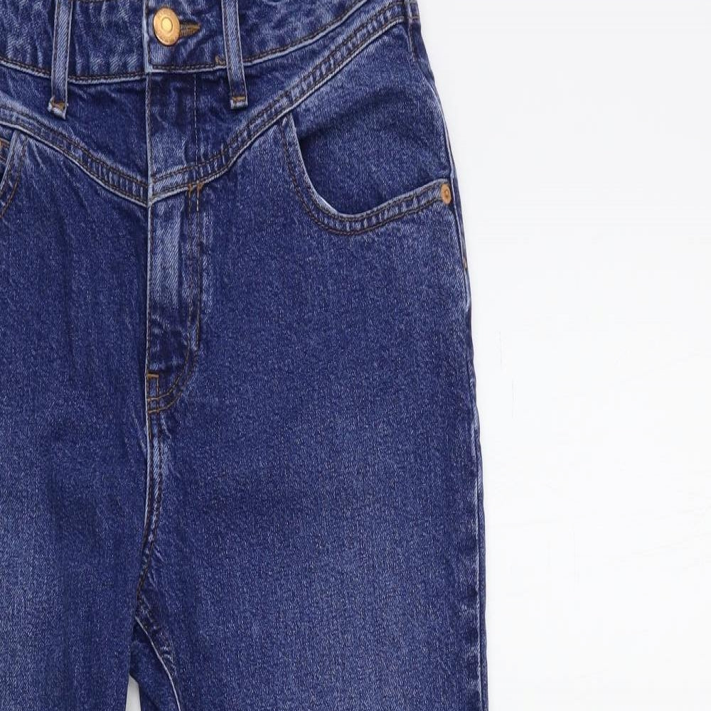 River Island Womens Blue  Denim Mom Jeans Size 12 L26 in