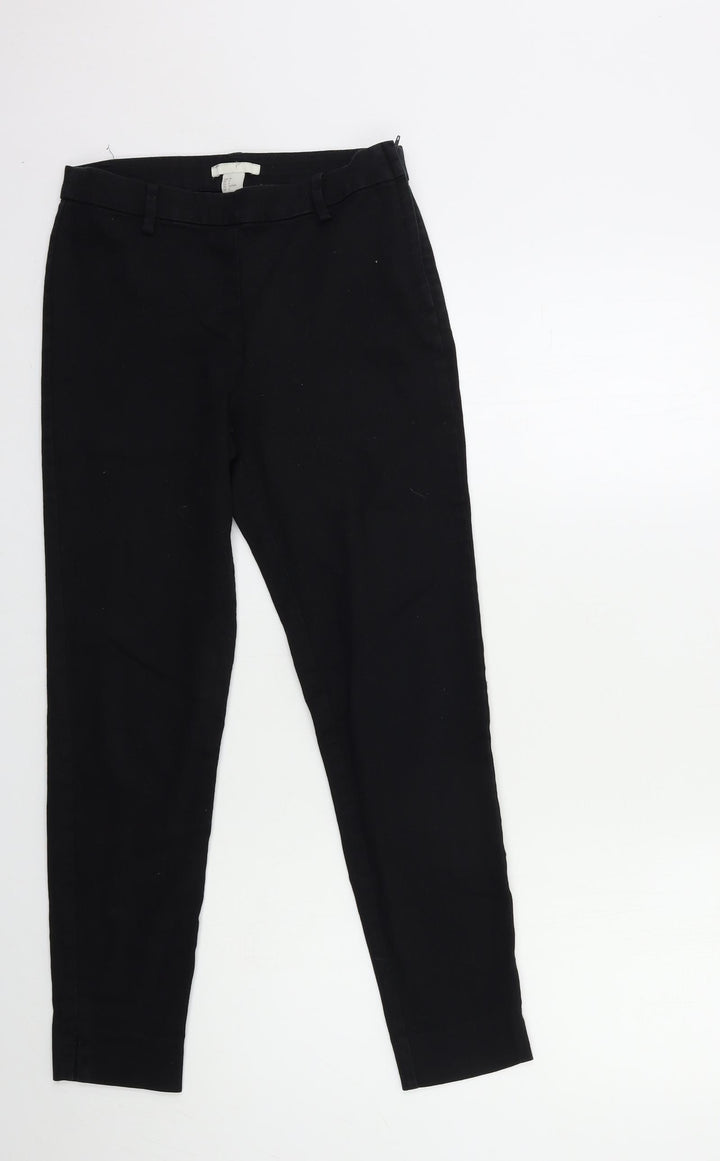 H&M Womens Black Cropped Jeans Size 8 L26 in