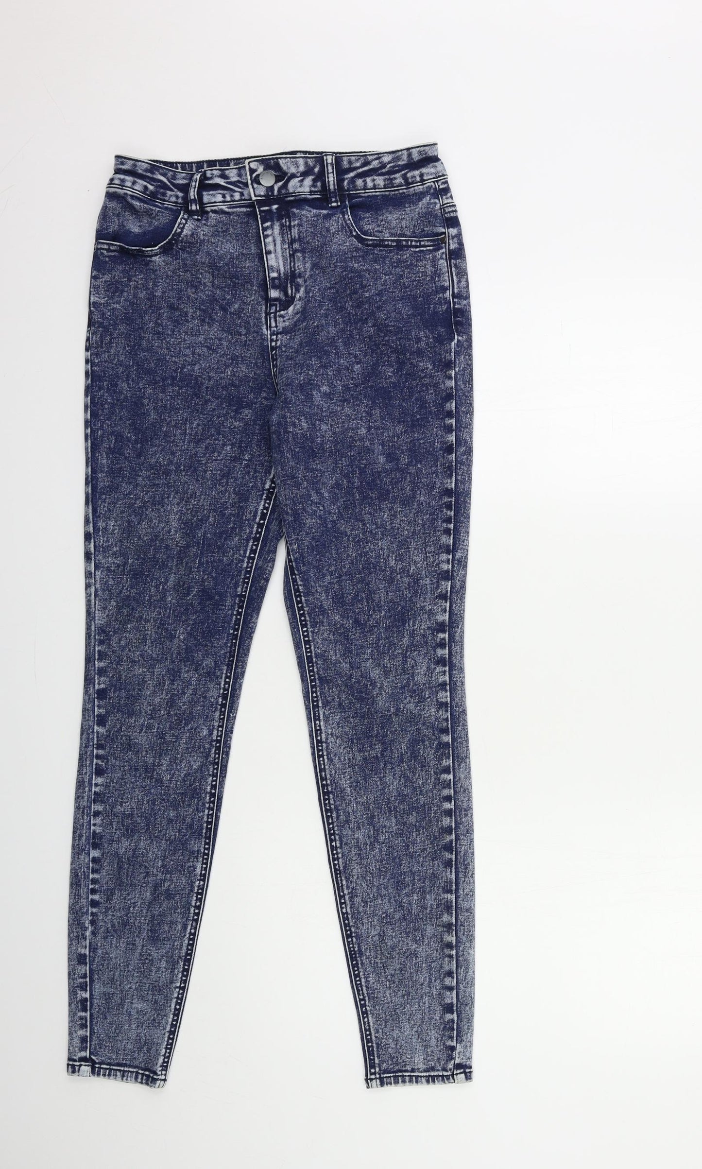 TU Womens Blue  Denim Skinny Jeans Size 12 L30 in