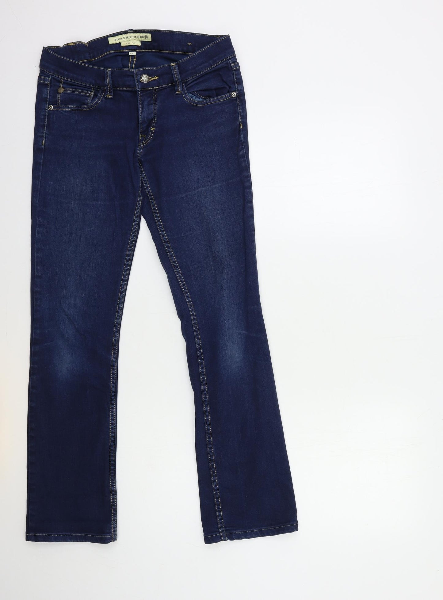 French Connection Womens Blue  Denim Bootcut Jeans Size 10 L29 in