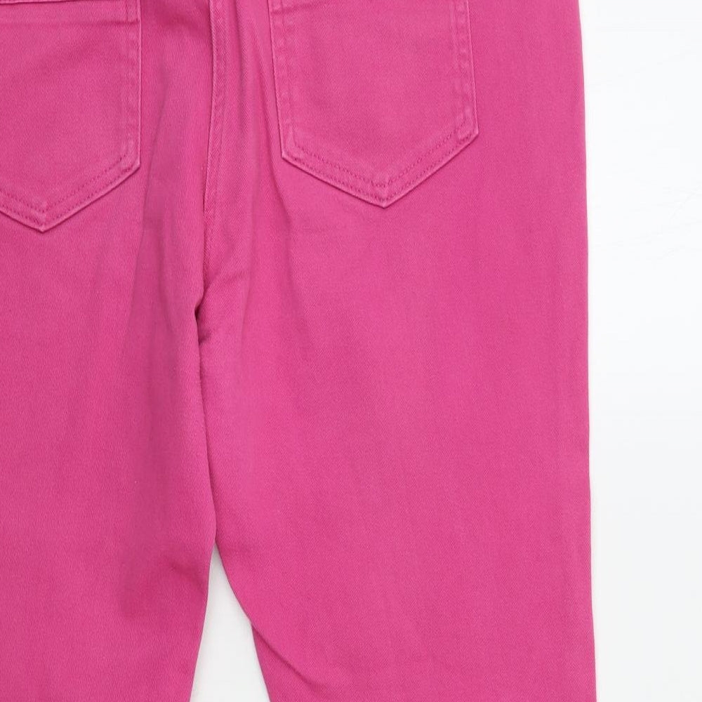 F&F Womens Pink  Denim Straight Jeans Size 18 L26 in