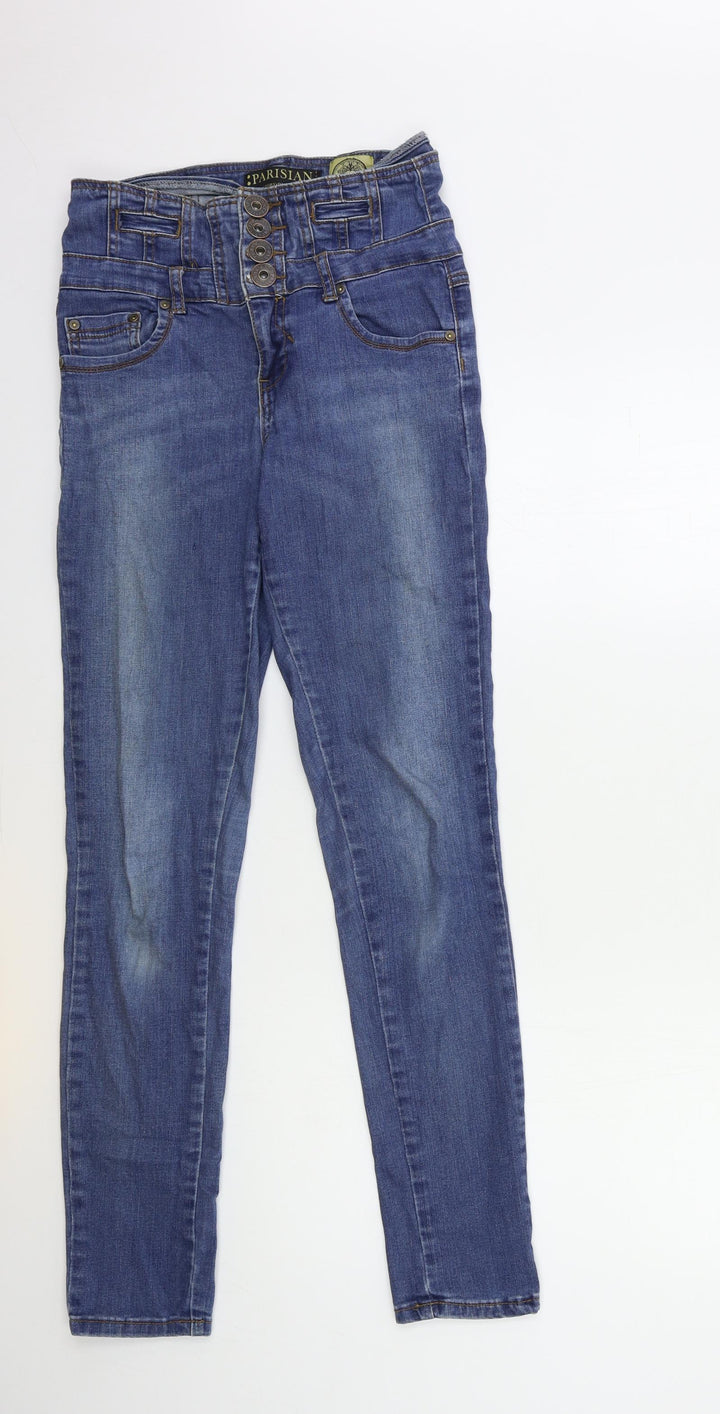 PARISIAN SIGNATURE Womens Blue Denim Skinny Jeans Size 26 in L31 in