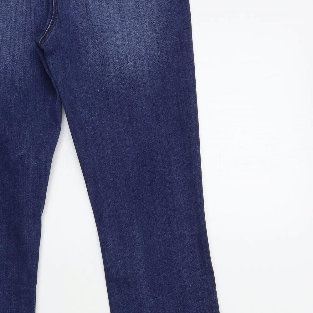 NEXT Womens Blue  Denim Flared Jeans Size 12 L32 in
