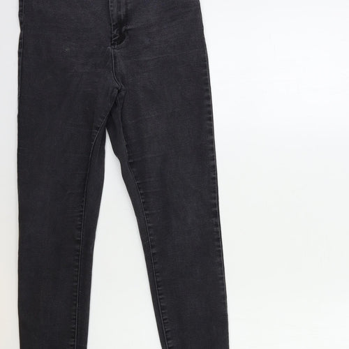 Denim & Co. Womens Black  Denim Skinny Jeans Size 14 L25 in