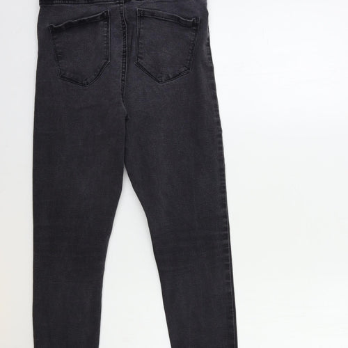 Denim & Co. Womens Black  Denim Skinny Jeans Size 14 L25 in
