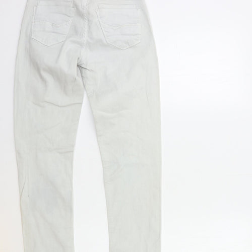 Bershka Womens Grey  Denim Skinny Jeans Size 8 L32 in
