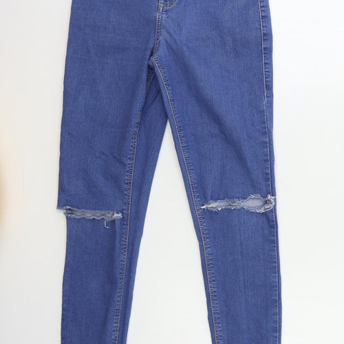 Topshop Womens Blue  Denim Skinny Jeans Size 26 in L28 in