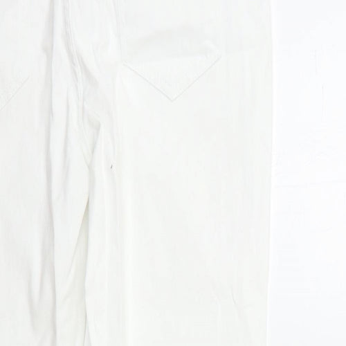 Dunnes Stores Womens White  Denim Skinny Jeans Size 12 L27 in
