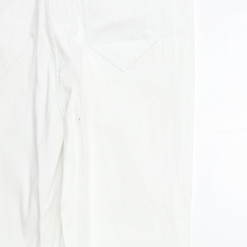 Dunnes Stores Womens White  Denim Skinny Jeans Size 12 L27 in