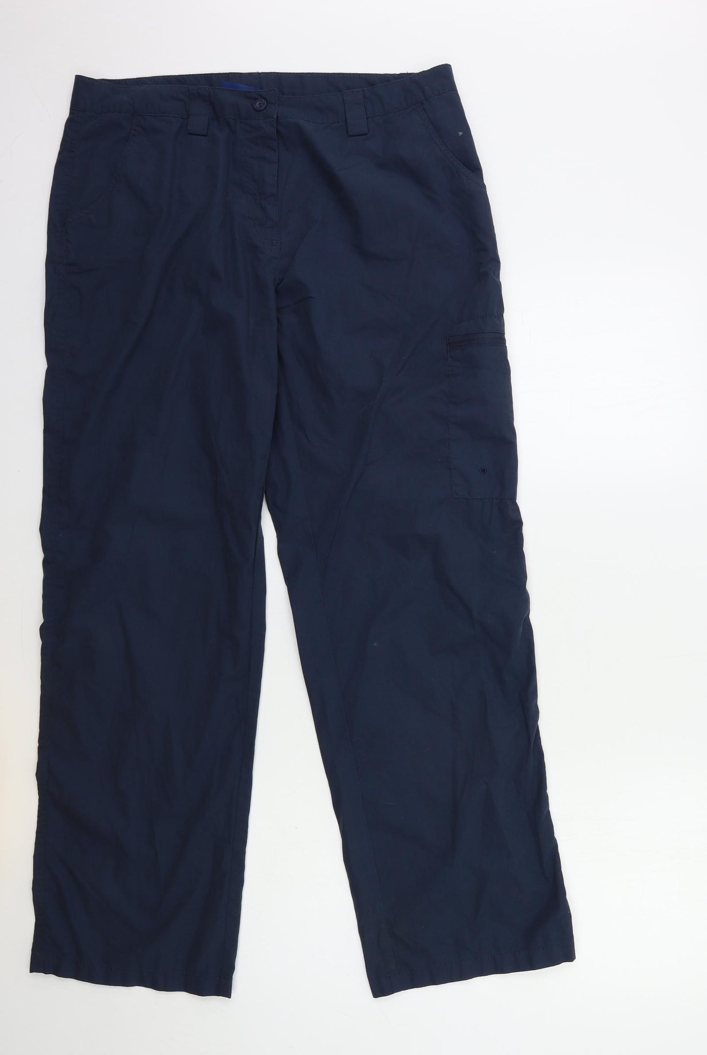Mountain Warehouse Womens Blue   Cargo Trousers Size 14 L30 in