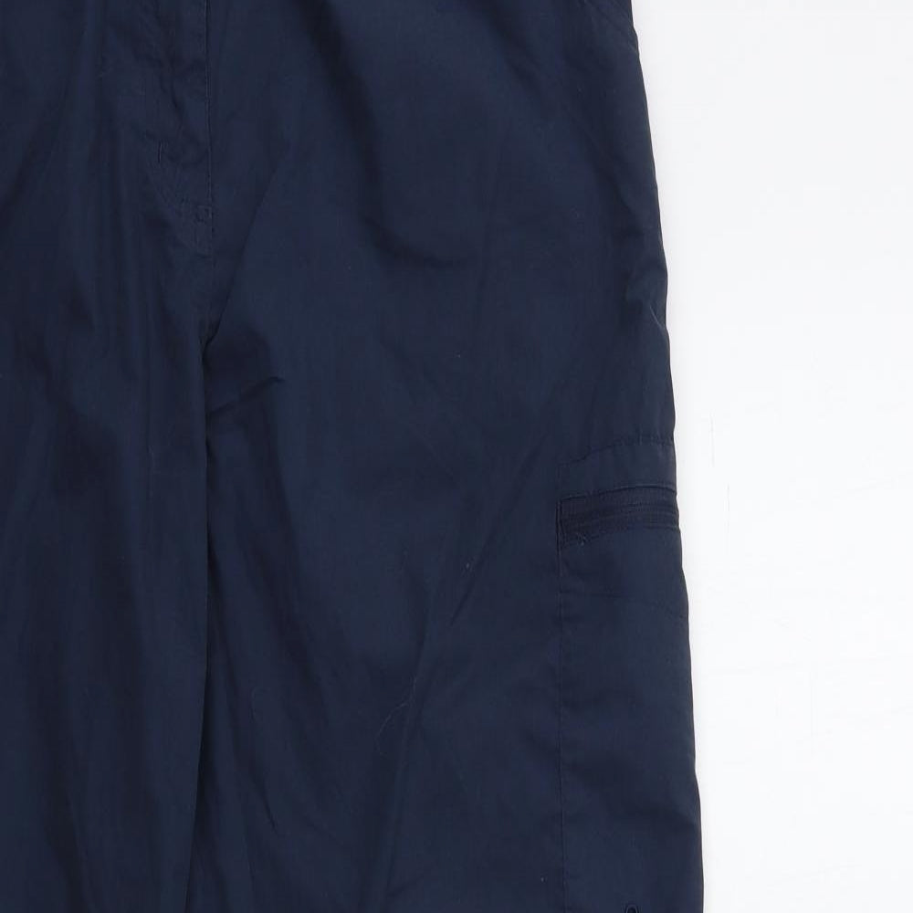 Mountain Warehouse Womens Blue   Cargo Trousers Size 14 L30 in