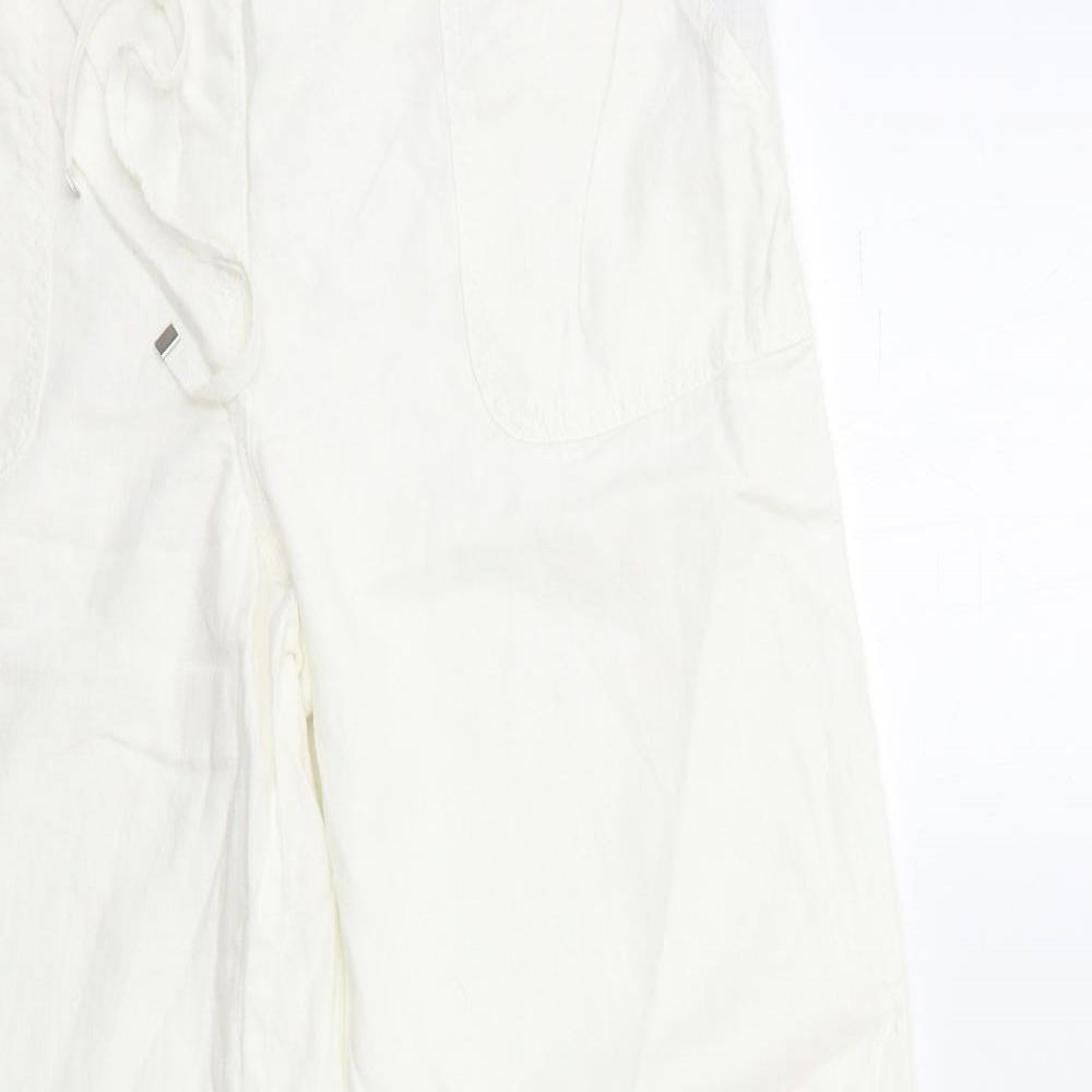 George Womens White   Trousers  Size 14 L29 in