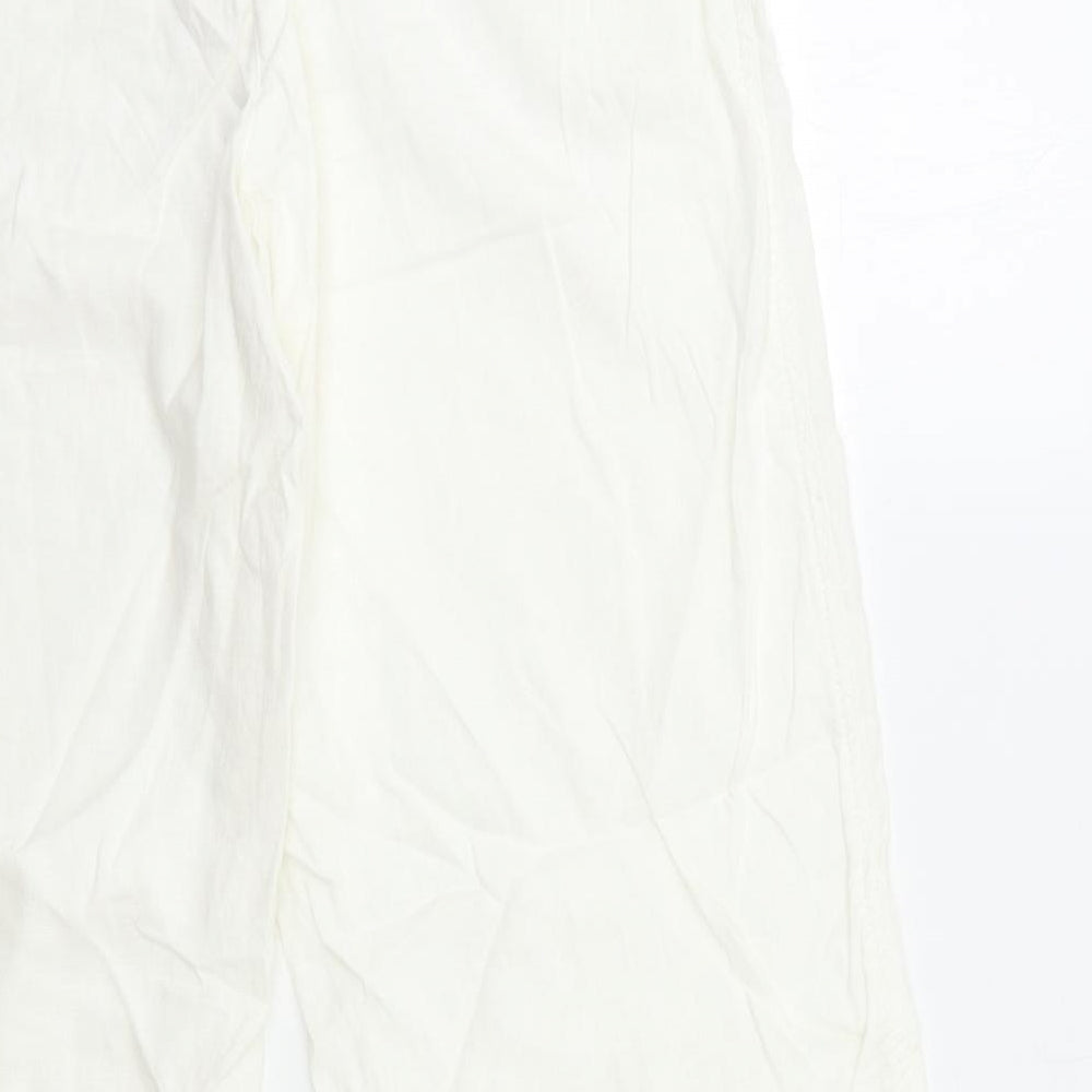 George Womens White   Trousers  Size 14 L29 in