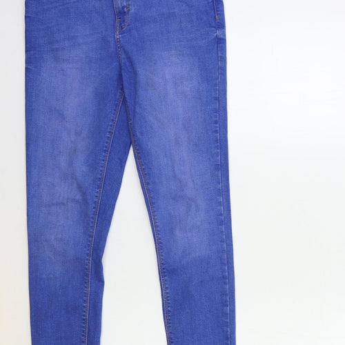 Denim & Co. Womens Blue  Denim Skinny Jeans Size 12 L30 in