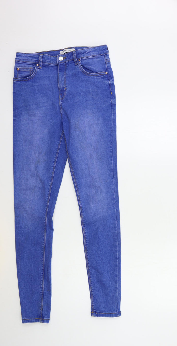 Denim & Co. Womens Blue Denim Skinny Jeans Size 12 L30 in