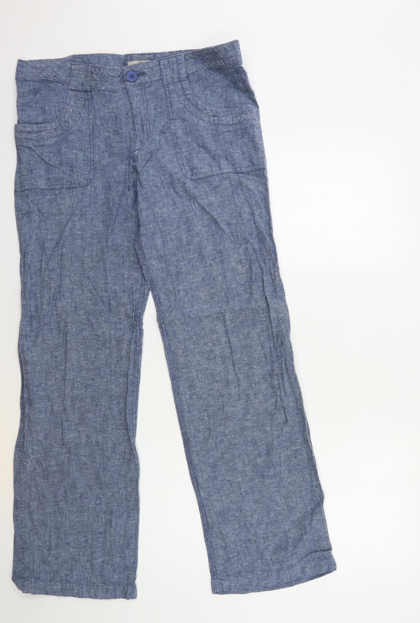 TU Womens Blue   Trousers  Size 12 L31 in