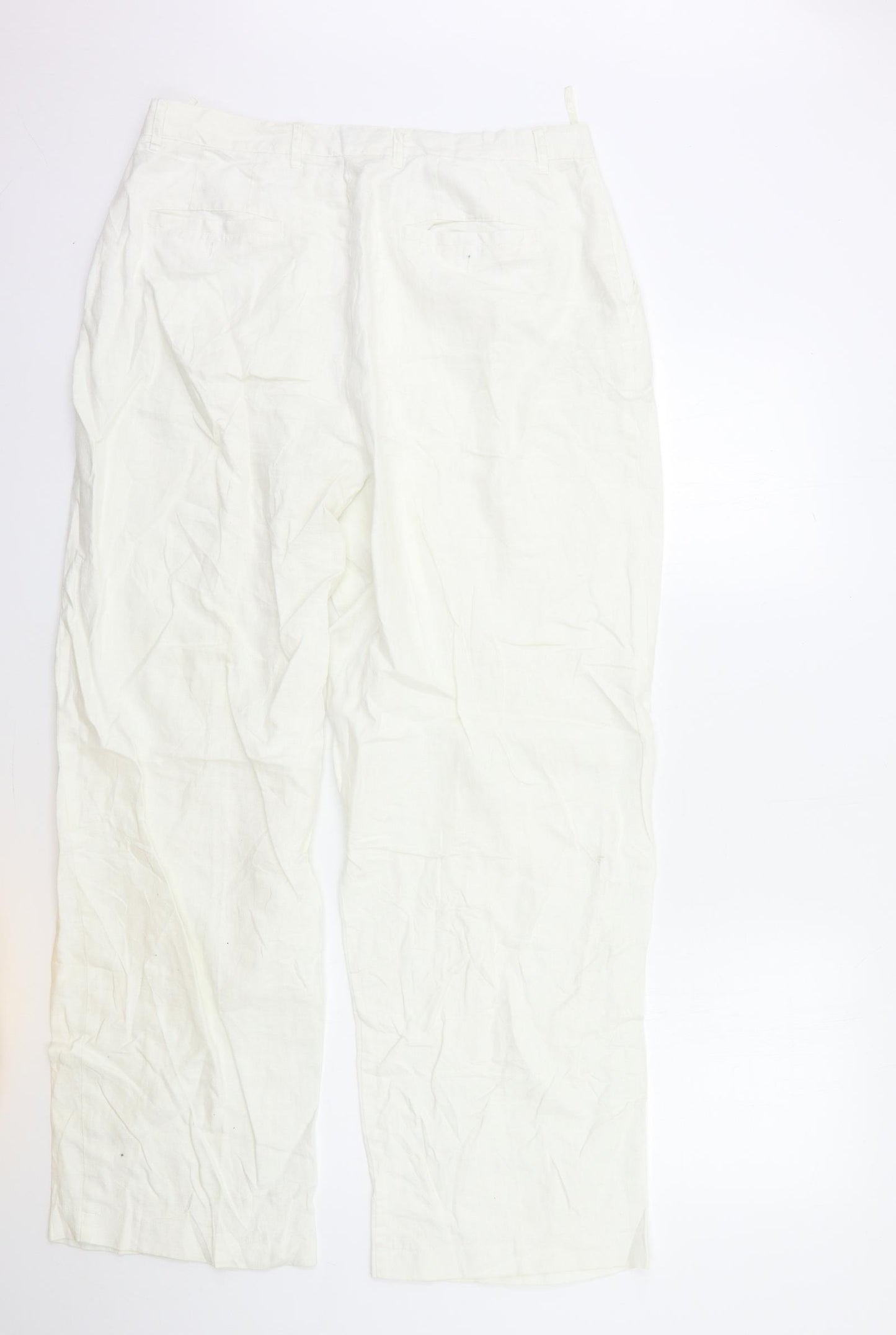 HABALDA Womens White   Trousers  Size XL L30 in