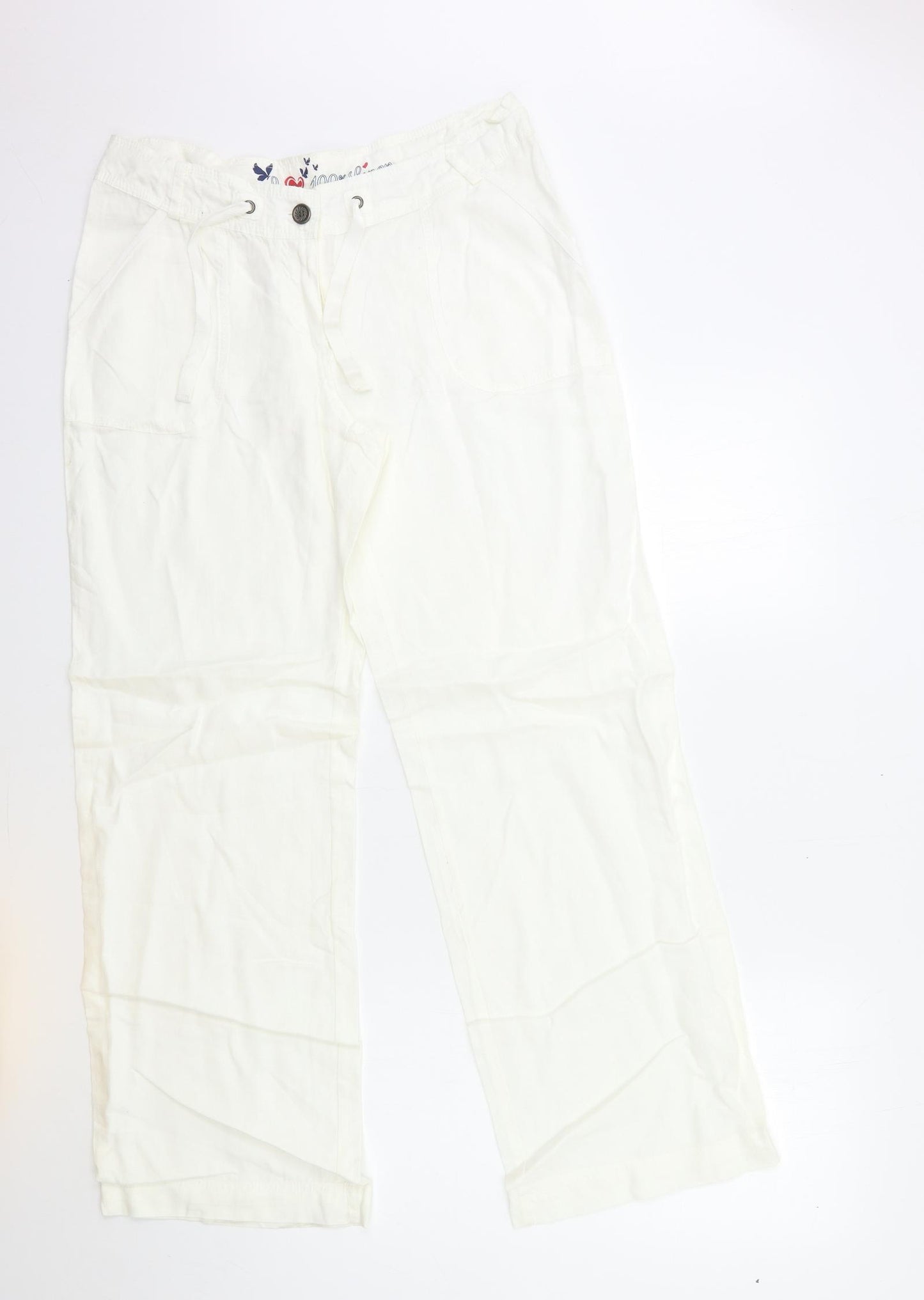 Atmosphere Womens White   Trousers  Size 16 L30 in