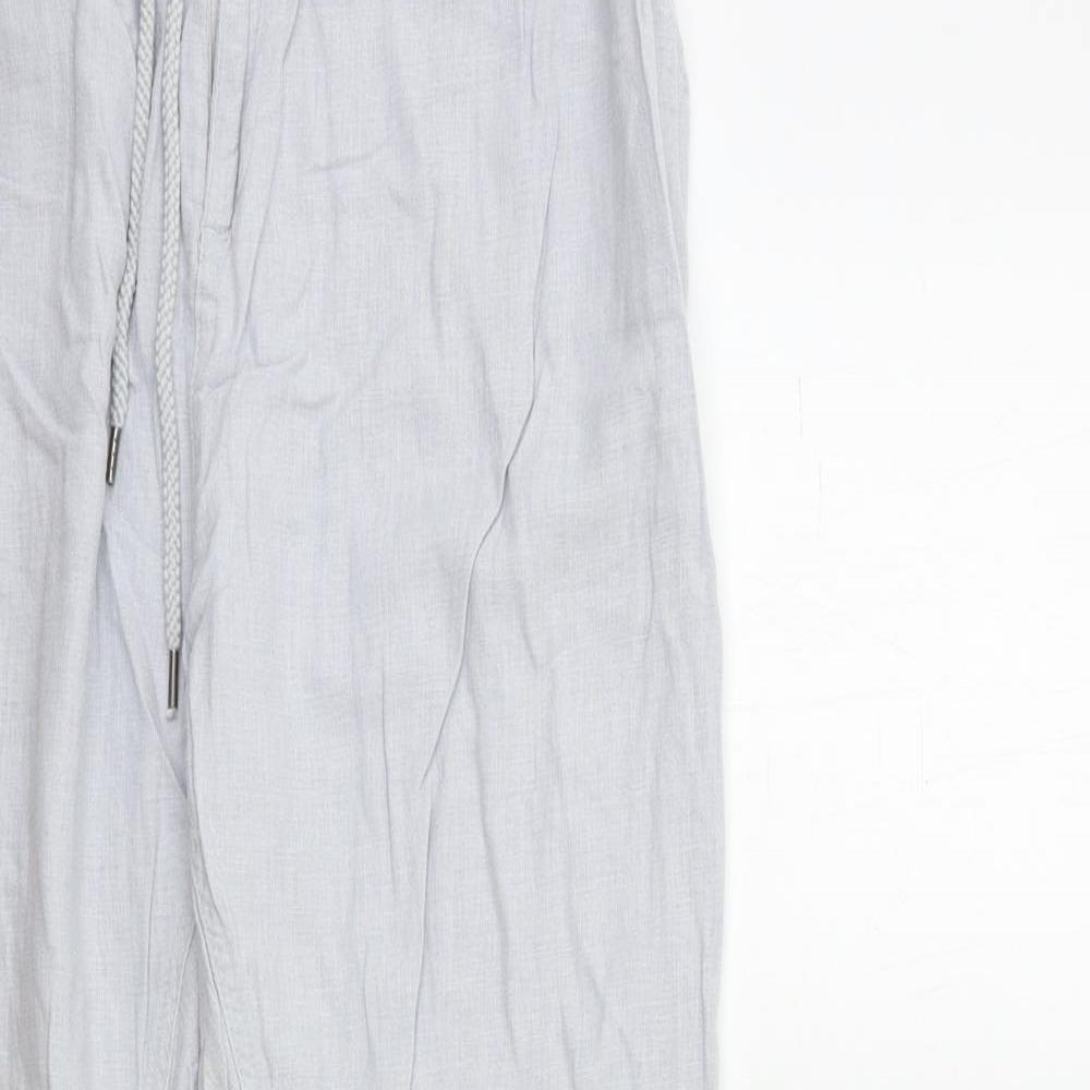 H&M Womens Grey   Trousers  Size 14 L30 in