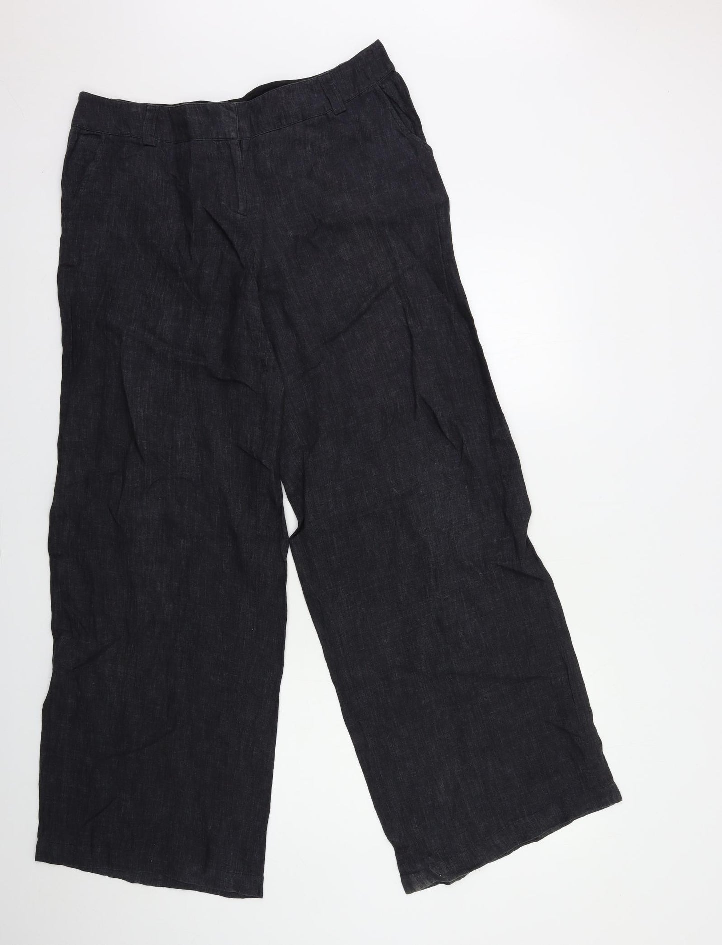 L.K. Bennett Womens Black   Trousers  Size 14 L31 in