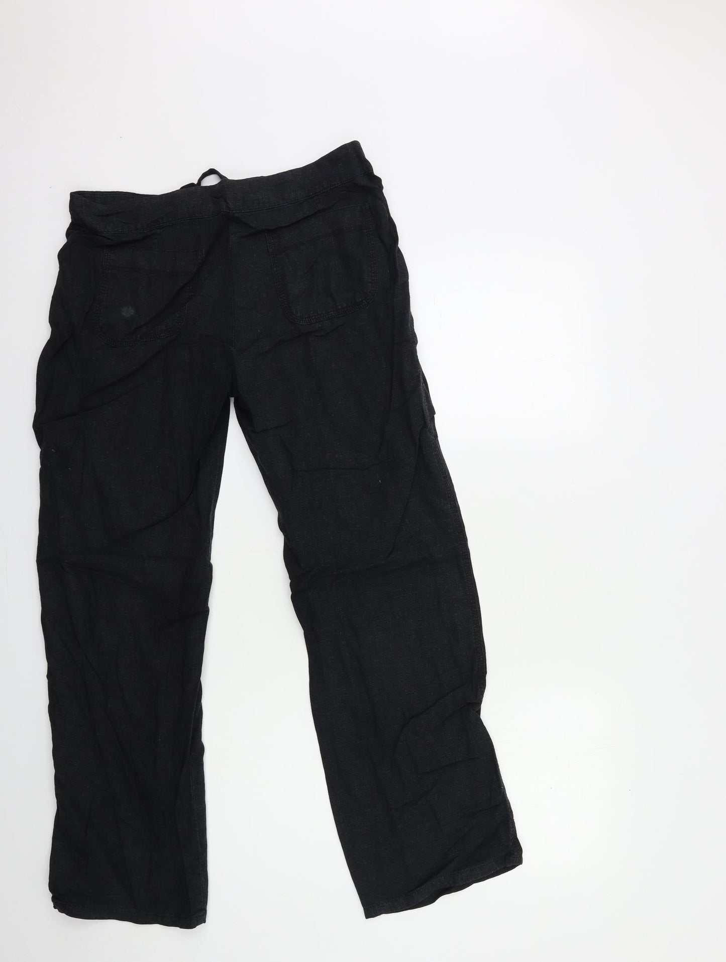 Papaya Womens Black   Trousers  Size 12 L30 in
