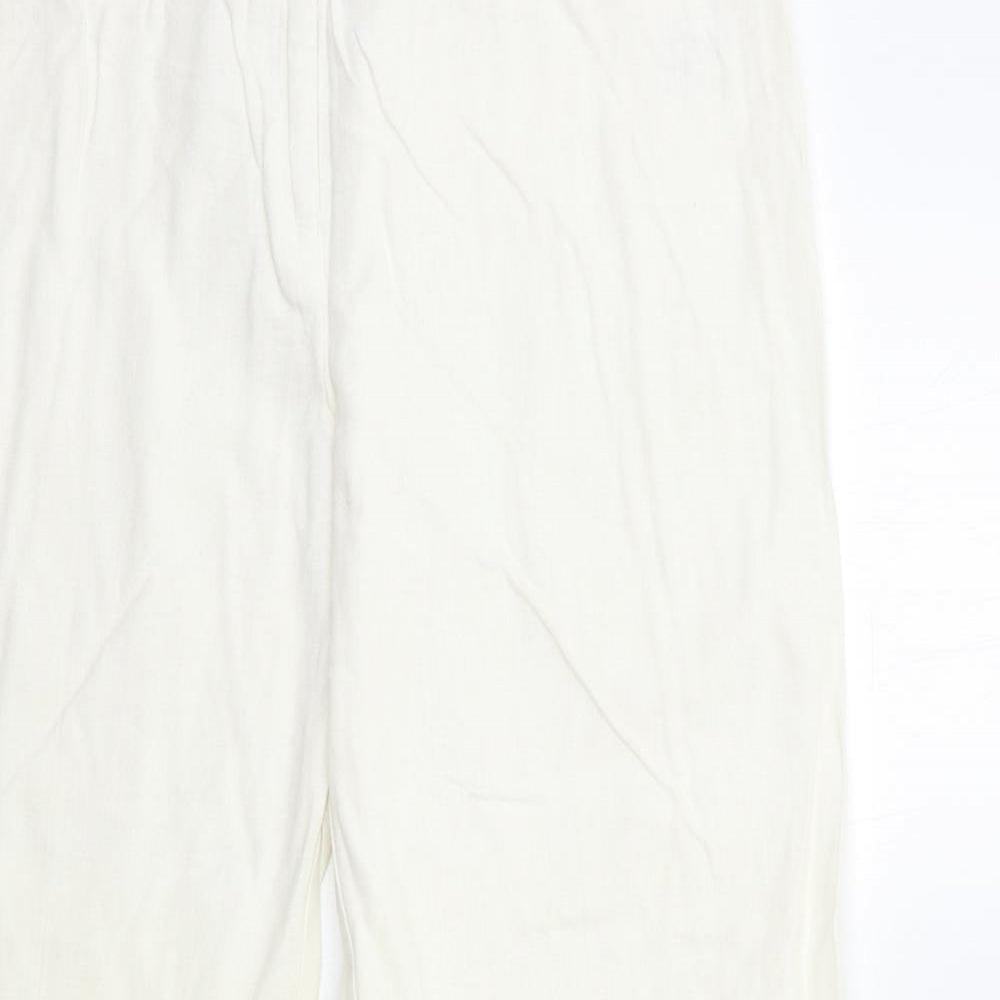 George Womens White   Trousers  Size 14 L31 in