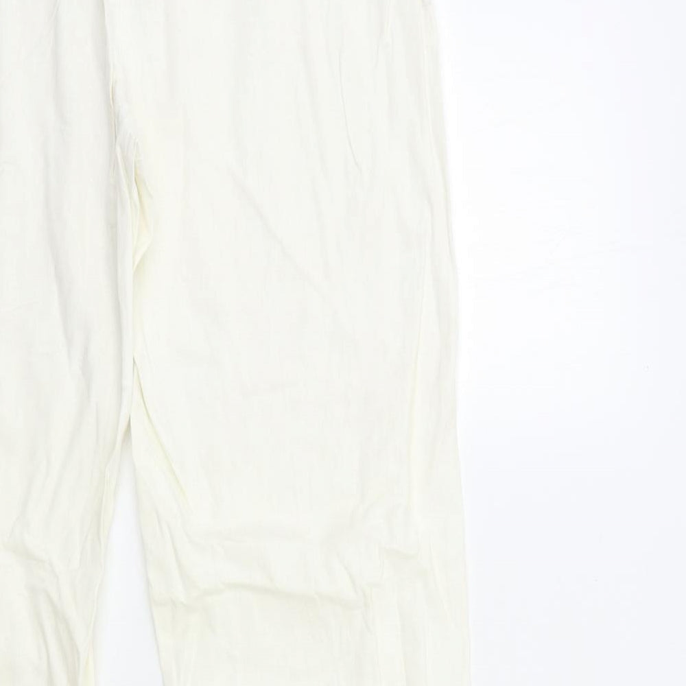 George Womens White   Trousers  Size 14 L31 in