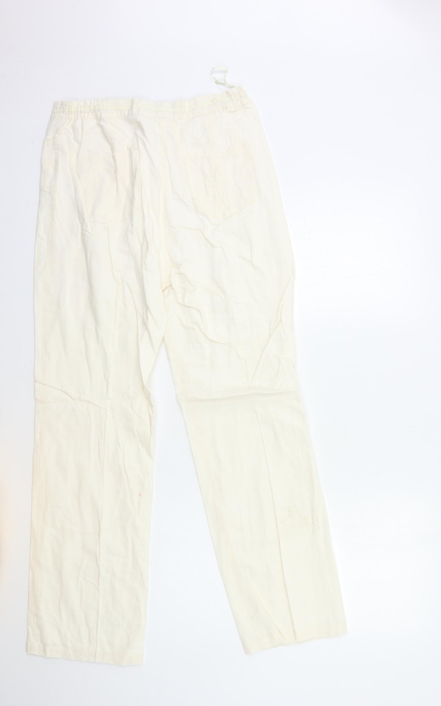 Emerco Womens White   Trousers  Size 12 L31 in