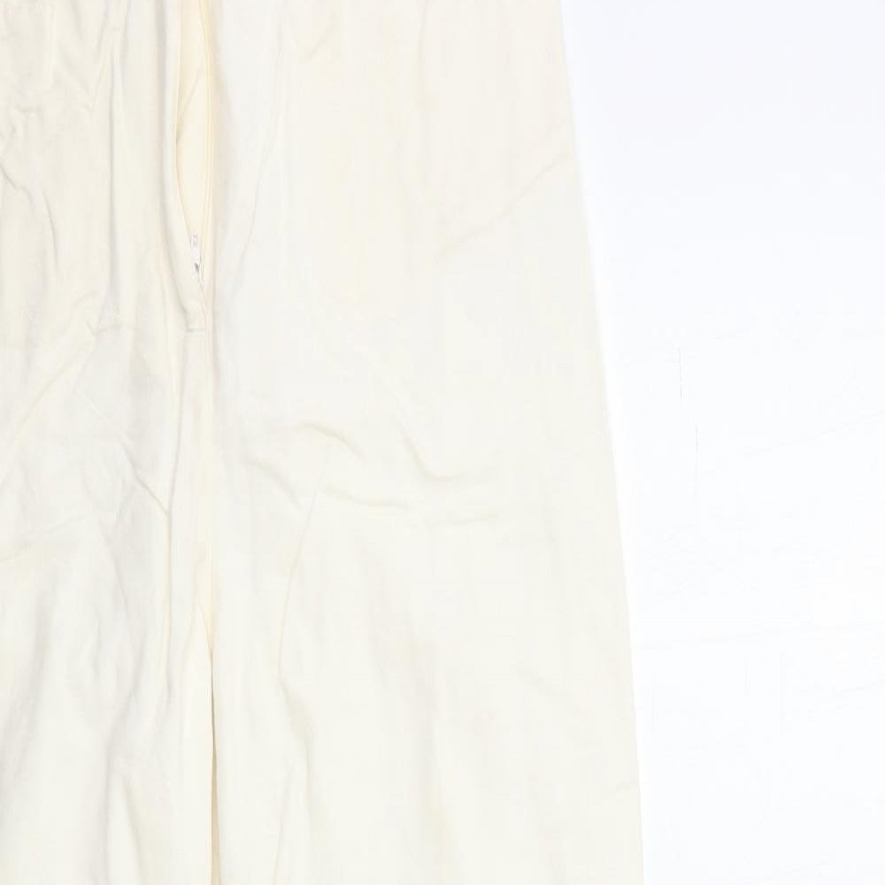 Emerco Womens White   Trousers  Size 12 L31 in