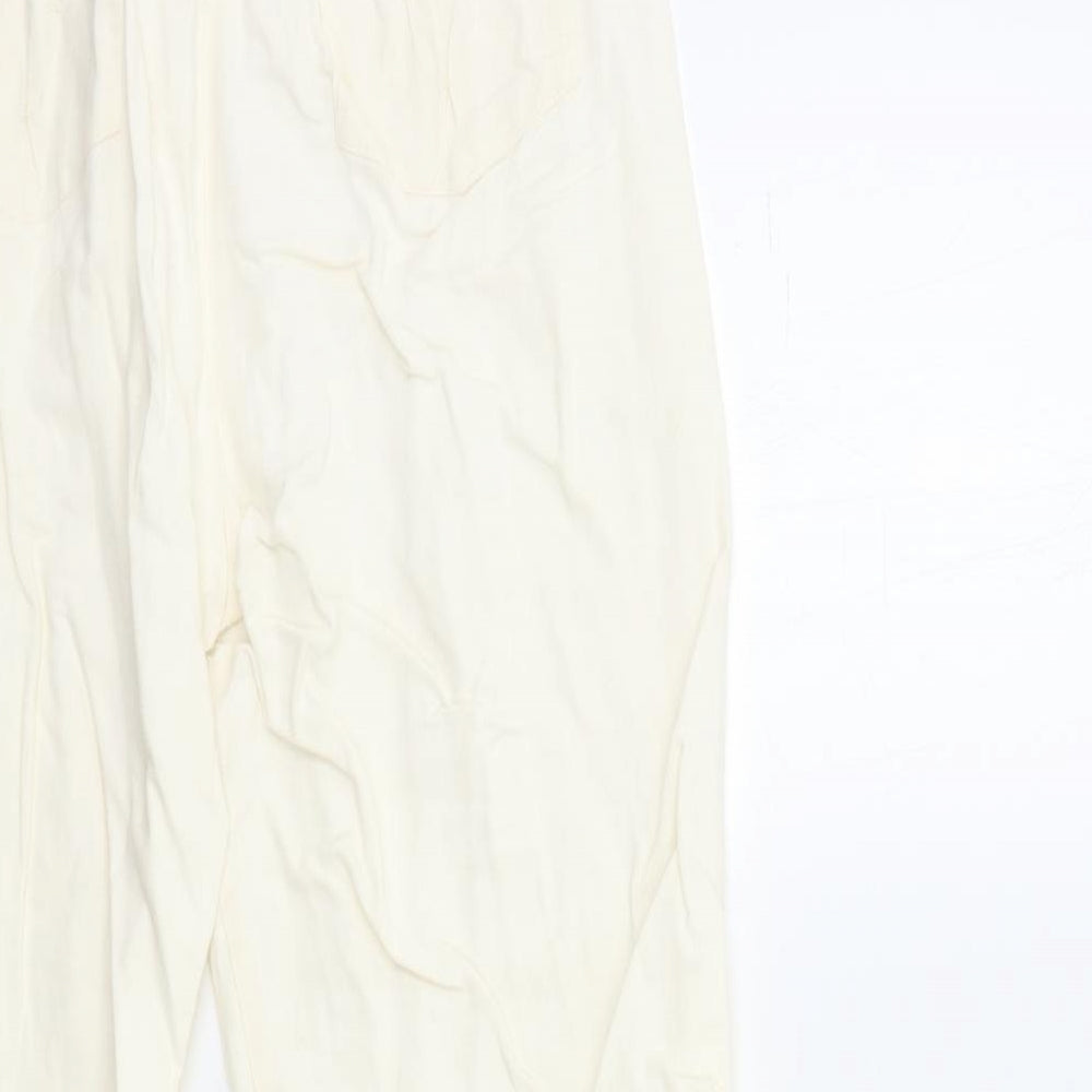Emerco Womens White   Trousers  Size 12 L31 in