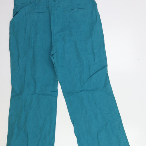 Per Una Womens Blue   Trousers  Size 14 L23 in