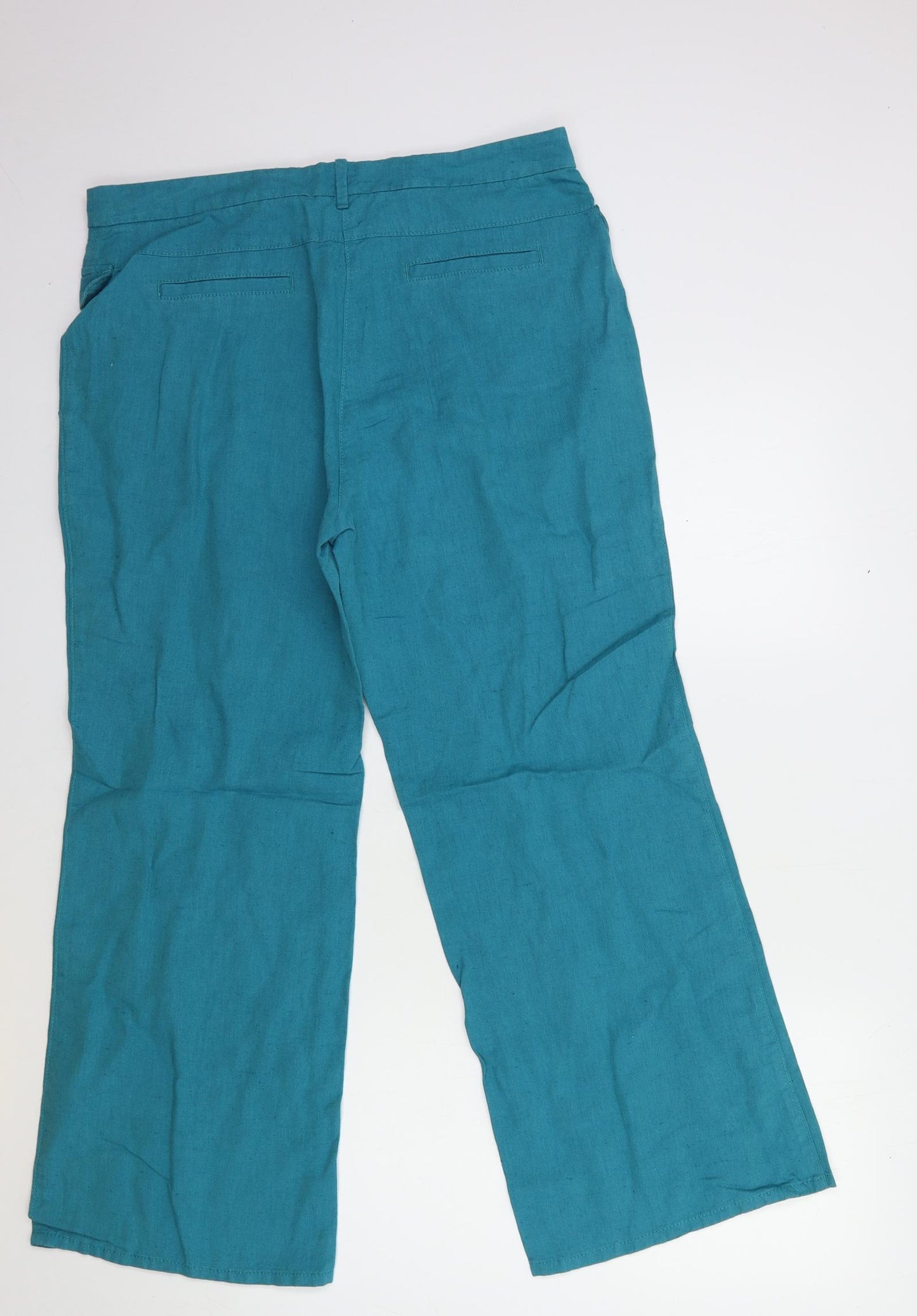 Per Una Womens Blue   Trousers  Size 14 L23 in